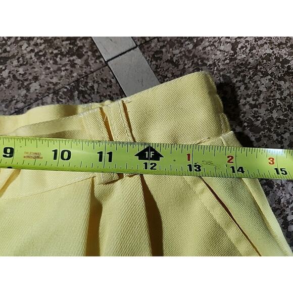 Vtg Classic Directions Pleated Yellow Pants 12 Retro Granny Cottage Core Twee - Picture 6 of 10